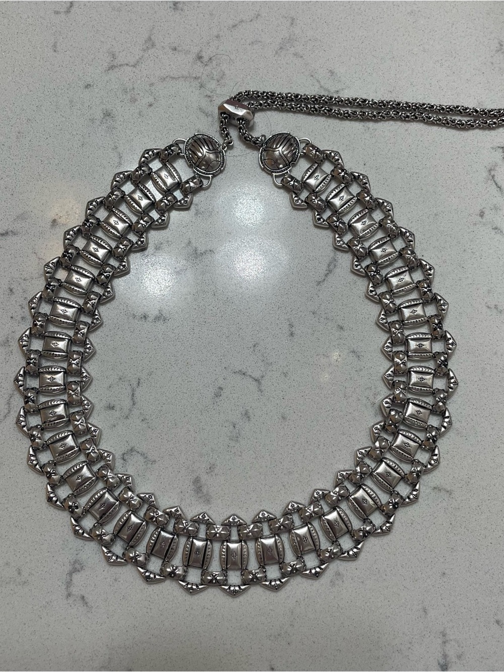 Kendra Scott Silver-Tone Articulated Collar Necklace